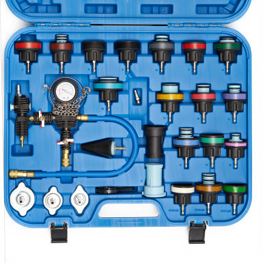 ST103 Набор инструментов для тестирования давления в радиаторе, 28 предметов